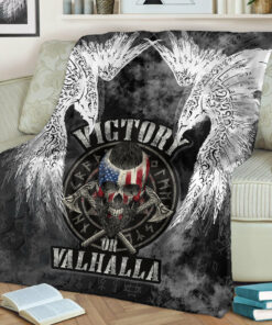 Viking Blanket Viking Mystical Raven American Sherpa Fleece Blanket Gifts for Viking Lovers
