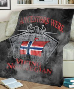 Viking Blanket Viking Norway Drakka Scandinavian Sherpa Fleece Blanket Gifts for Viking Lovers