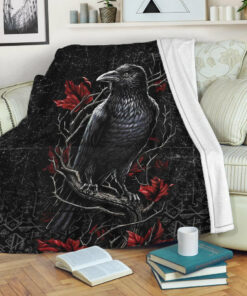 Viking Blanket Viking on a Tree Branch Sherpa Fleece Blanket Gifts for Viking Lovers