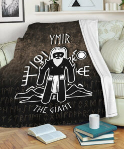 Viking Blanket Ymir The Giant Sherpa Fleece Blanket Gifts for Viking Lovers