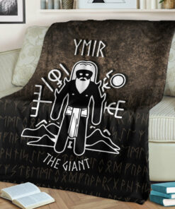 Viking Blanket Ymir The Giant Sherpa Fleece Blanket Gifts for Viking Lovers