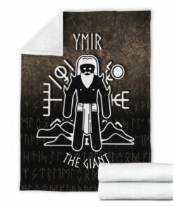 Viking Blanket Ymir The Giant Sherpa Fleece Blanket Gifts for Viking Lovers
