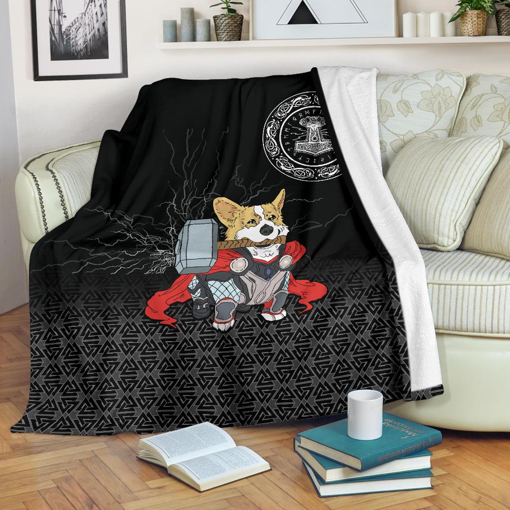 Viking Sherpa Fleece Blanket Gifts for Viking Lovers The Mighty Thorgi