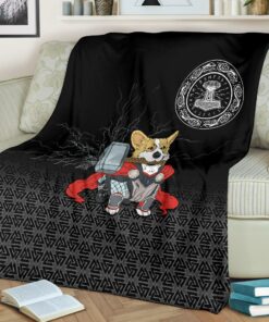 Viking Sherpa Fleece Blanket Gifts for Viking Lovers The Mighty Thorgi