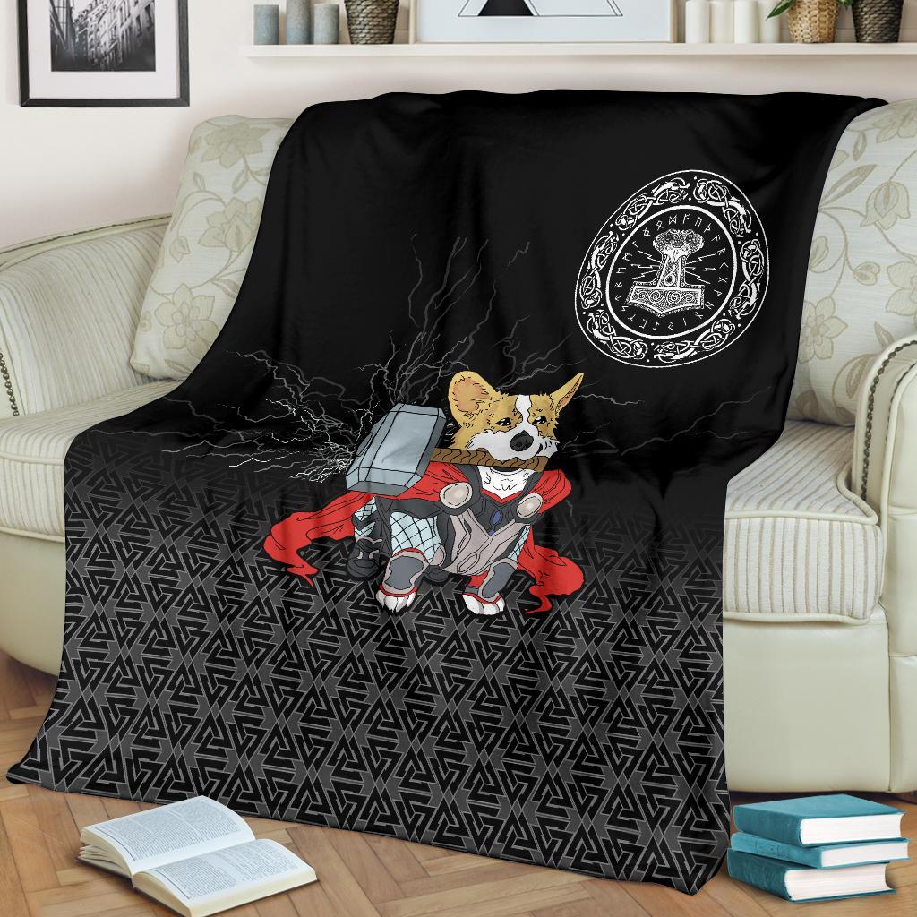 Viking Sherpa Fleece Blanket Gifts for Viking Lovers The Mighty Thorgi