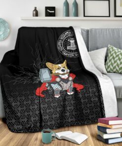 Viking Sherpa Fleece Blanket Gifts for Viking Lovers The Mighty Thorgi