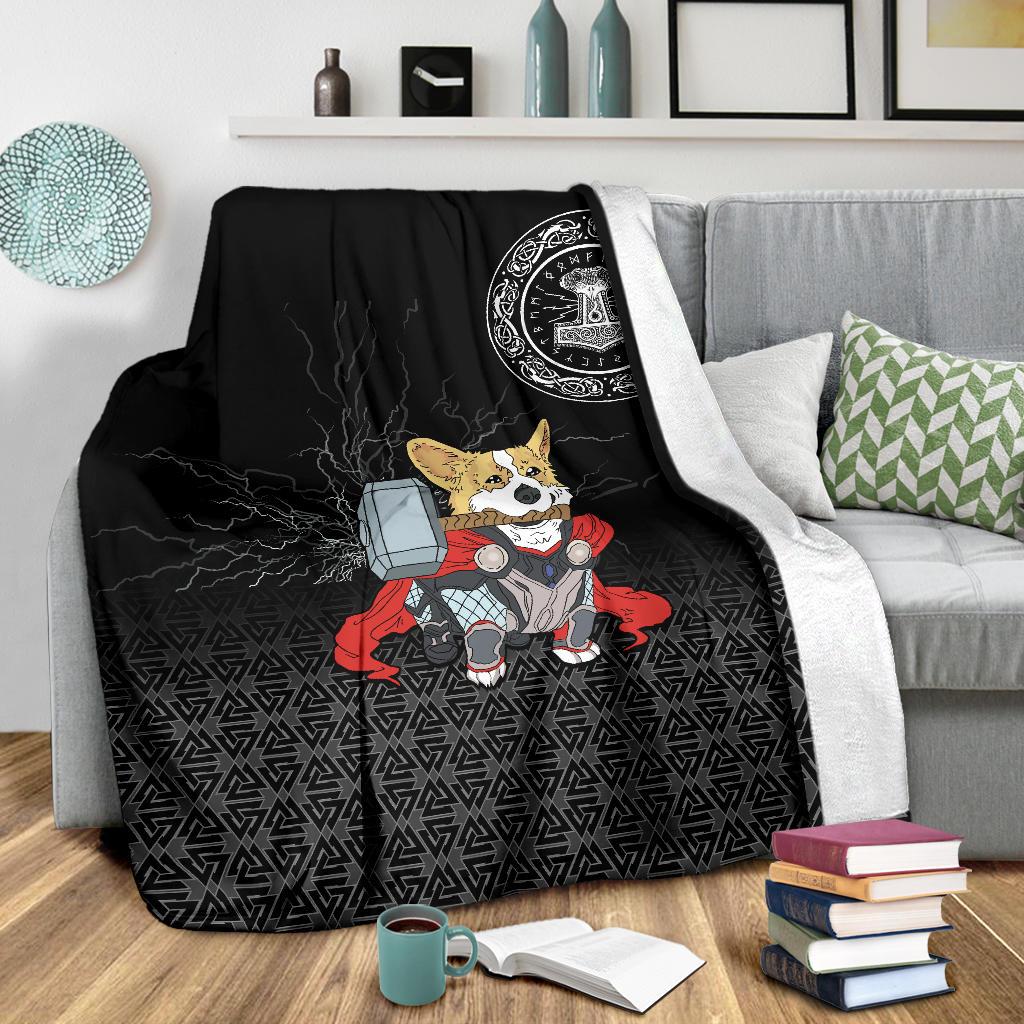 Viking Sherpa Fleece Blanket Gifts for Viking Lovers The Mighty Thorgi