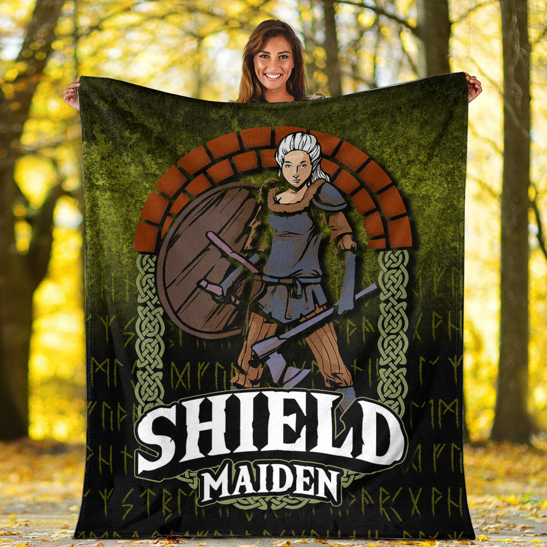 Viking ShieldMaiden Sherpa Fleece Blanket