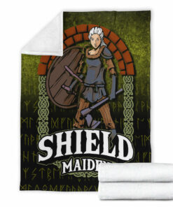 Viking ShieldMaiden Sherpa Fleece Blanket