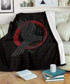 Viking Style Odin's Raven Old Runes Style