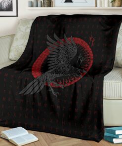 Viking Style Odin's Raven Old Runes Style