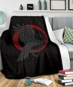 Viking Style Odin's Raven Old Runes Style