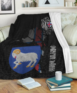 Viking Style Sherpa Fleece Blanket Gifts for Viking Lovers Faroe Island Sherpa Fleece Blanket Gifts for Viking Lovers