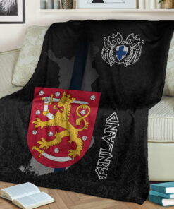 Viking Style Sherpa Fleece Blanket Gifts for Viking Lovers Finland Sherpa Fleece Blanket Gifts for Viking Lovers