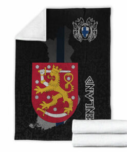 Viking Style Sherpa Fleece Blanket Gifts for Viking Lovers Finland Sherpa Fleece Blanket Gifts for Viking Lovers