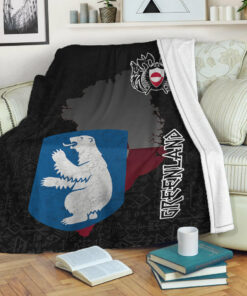 Viking Style Sherpa Fleece Blanket Gifts for Viking Lovers Greenland Sherpa Fleece Blanket Gifts for Viking Lovers