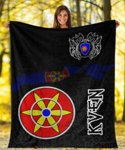 Viking Style Sherpa Fleece Blanket Gifts for Viking Lovers Kven Sherpa Fleece Blanket Gifts for Viking Lovers