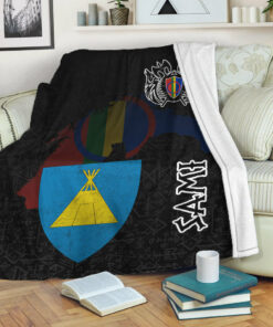 Viking Style Sherpa Fleece Blanket Gifts for Viking Lovers Sami Sherpa Fleece Blanket Gifts for Viking Lovers