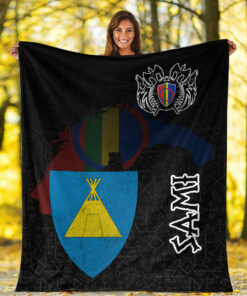 Viking Style Sherpa Fleece Blanket Gifts for Viking Lovers Sami Sherpa Fleece Blanket Gifts for Viking Lovers
