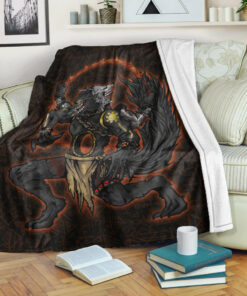 Viking Style Sherpa Fleece Blanket Gifts for Viking Lovers Skoll And Hati ArtStation