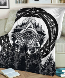 Viking Style Sherpa Fleece Blanket Gifts for Viking Lovers Viking Butterfly Sherpa Fleece Blanket Gifts for Viking Lovers
