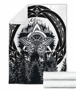 Viking Style Sherpa Fleece Blanket Gifts for Viking Lovers Viking Butterfly Sherpa Fleece Blanket Gifts for Viking Lovers