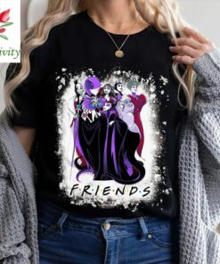 Villains Friends Bleached Sweatshirt, Funny Halloween Villains Friends Shirt, Halloween Party Shirt Ideas
