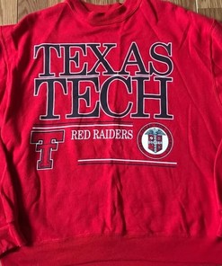Vintage 1980's Texas Tech Red Raiders crewneck sweatshirtm Vintage 90s Texas Tech Red Raiders Shirt, T-shirt, Hoodie