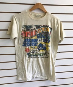 Vintage 1987 penn state vs Miami fiesta bowl T Shirt, Vintage 90s Sweatshirt, Gift For Her, Gift For Him