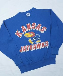 Vintage 1989's Kansas Jayhawks Sweatshirt, Vintage 80s Shirt, Gift For Her, Gift For Him
