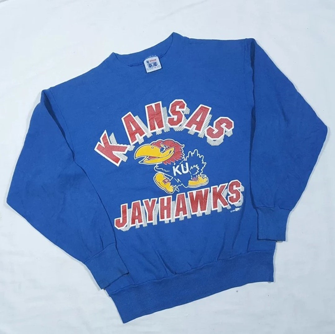 Vintage 1989's Kansas Jayhawks Sweatshirt, Vintage 80s Shirt, Gift For Her, Gift For Him