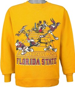 Vintage 1990's Florida State Seminoles & Looney Tunes Sweatshirt, Vintage 90s Shirt, T-shirt, Hoodie