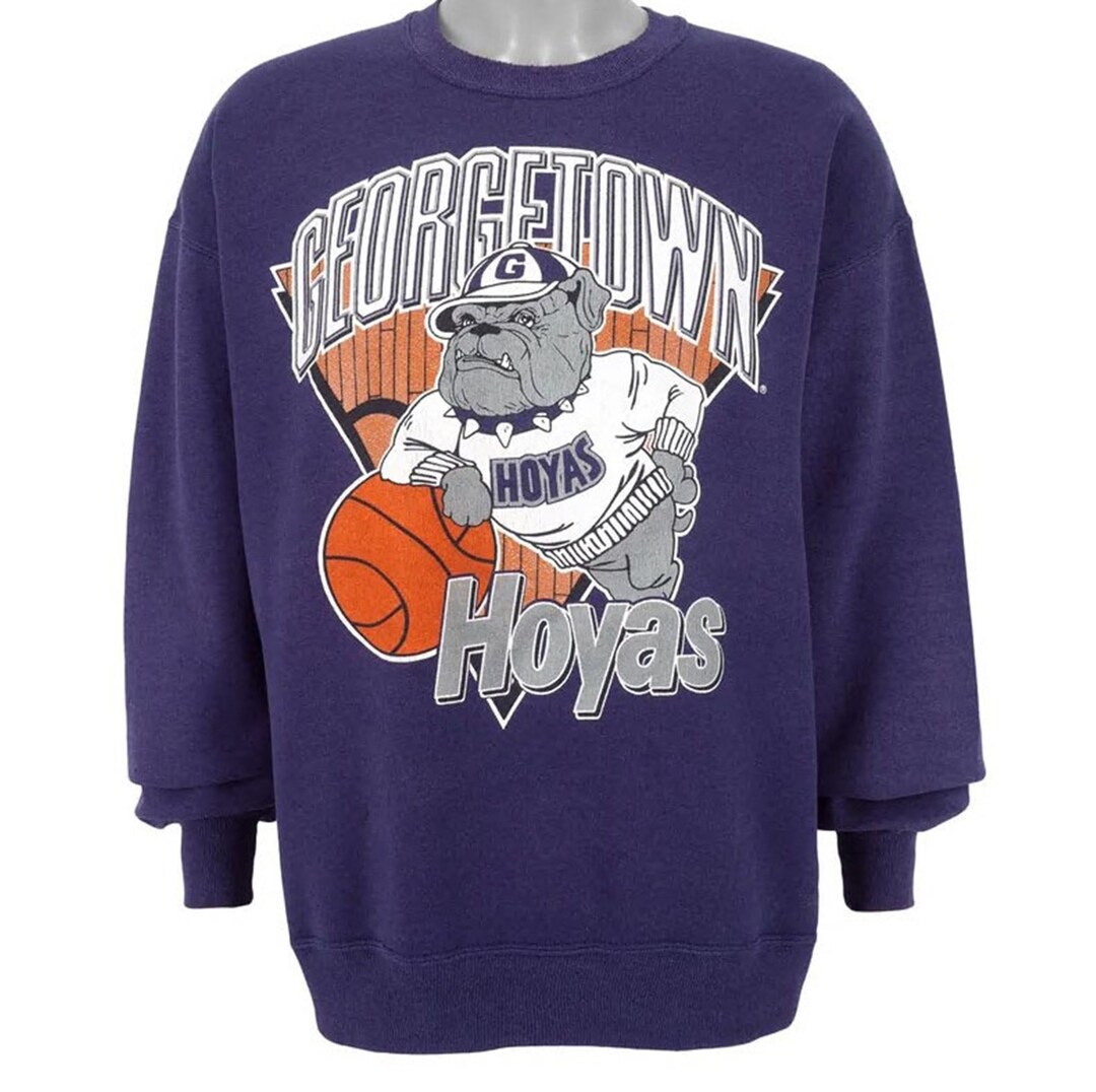 Vintage 1990's Georgetown Hoyas Spell-Out Crewneck Sweatshirt, Vintage 90s Shirt, Gift For Her, Gift For Him