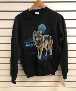 Vintage 1990s  wolf Sweatshirt, Vintage 90s Shirt, Gift For Her, Gift For Him, T-shirt, Hoodie