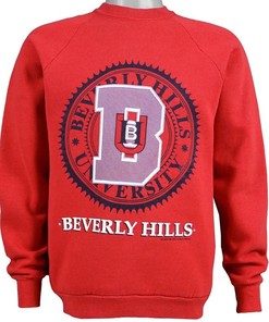 Vintage 1991 Beverly Hills University Crewneck Sweatshirt, Vintage 90s Shirt, T-shirt, Hoodie