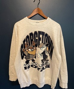 Vintage 1993 Looney Tunes GeorgeTown Hoyas Crewneck Sweatshirt, Vintage Shirt, T shirt, Hoodie