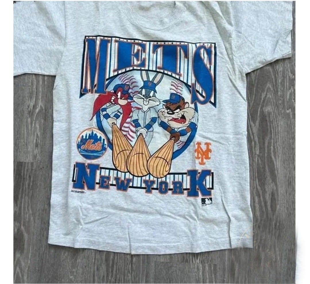 Vintage 1993 Looney Tunes Mets New York T-shirt, New York Mets Sweatshirt, MLB Baseball Shirt, World Series Shirt, Vintage Shirt
