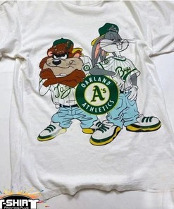 Vintage 1993 MLB Oakland Athletics Looney Tunes Shirt, Oakland Athletics Sweatshirt, MLB Baseball Shirt, World Series Shirt, Vintage Shirt