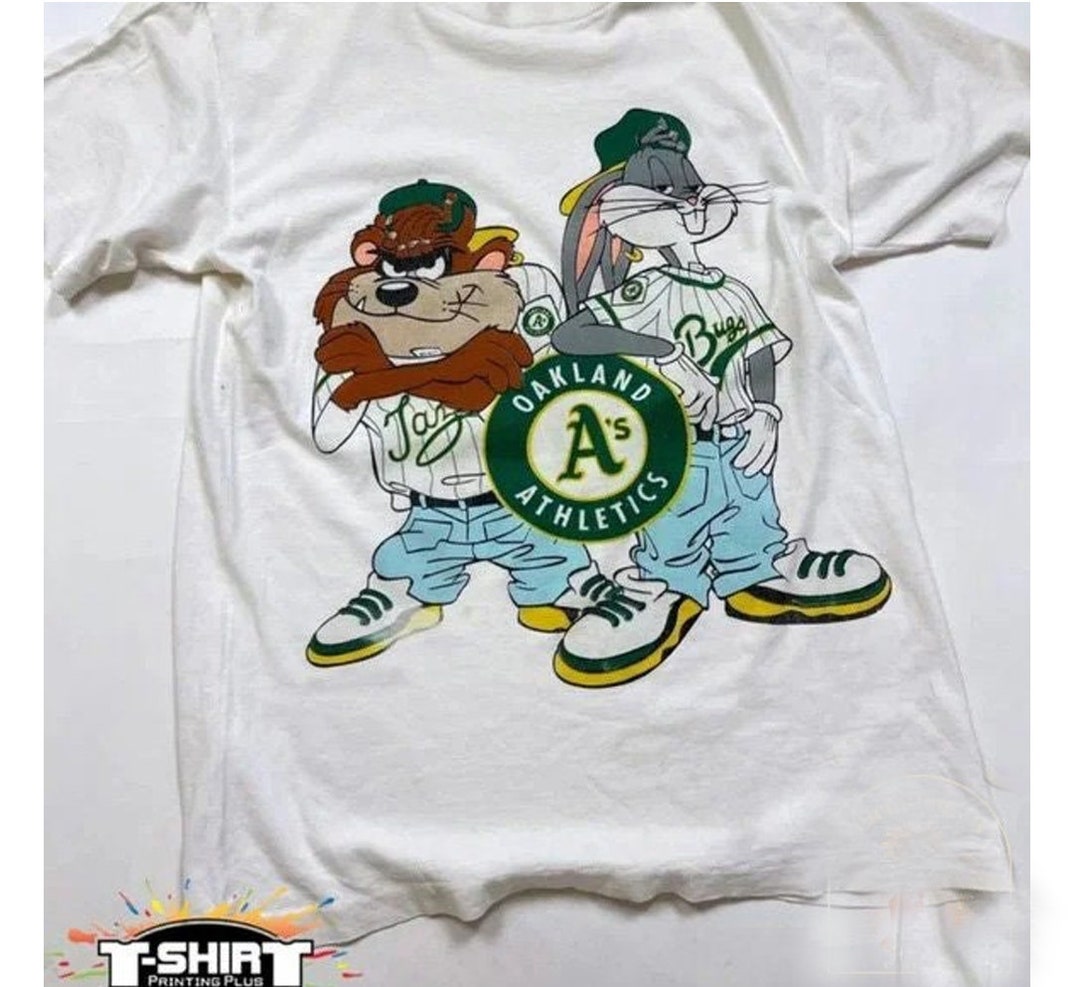 Vintage 1993 MLB Oakland Athletics Looney Tunes Shirt, Oakland Athletics Sweatshirt, MLB Baseball Shirt, World Series Shirt, Vintage Shirt