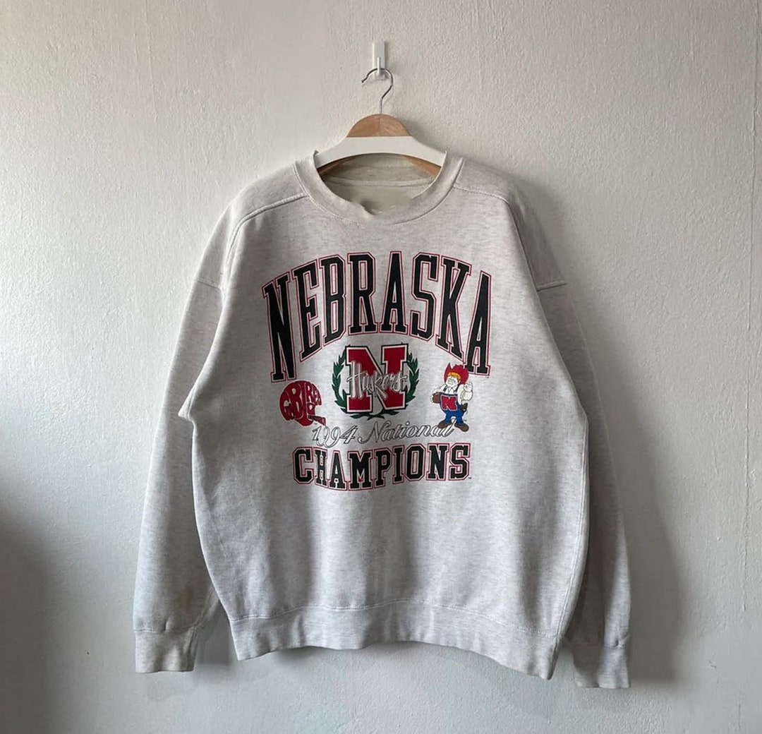Vintage 1994 Nebraska Huskers National Champions Football Sweatshirt, Vintage Shirt, T shirt, Hoodie