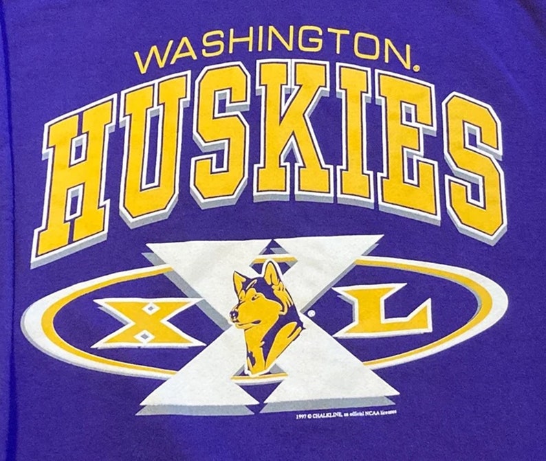 Vintage 1997 University of Washington Huskies Sweatshirt, Vintage 90s Shirt, Gift For Her, Gift For Him - Image 2