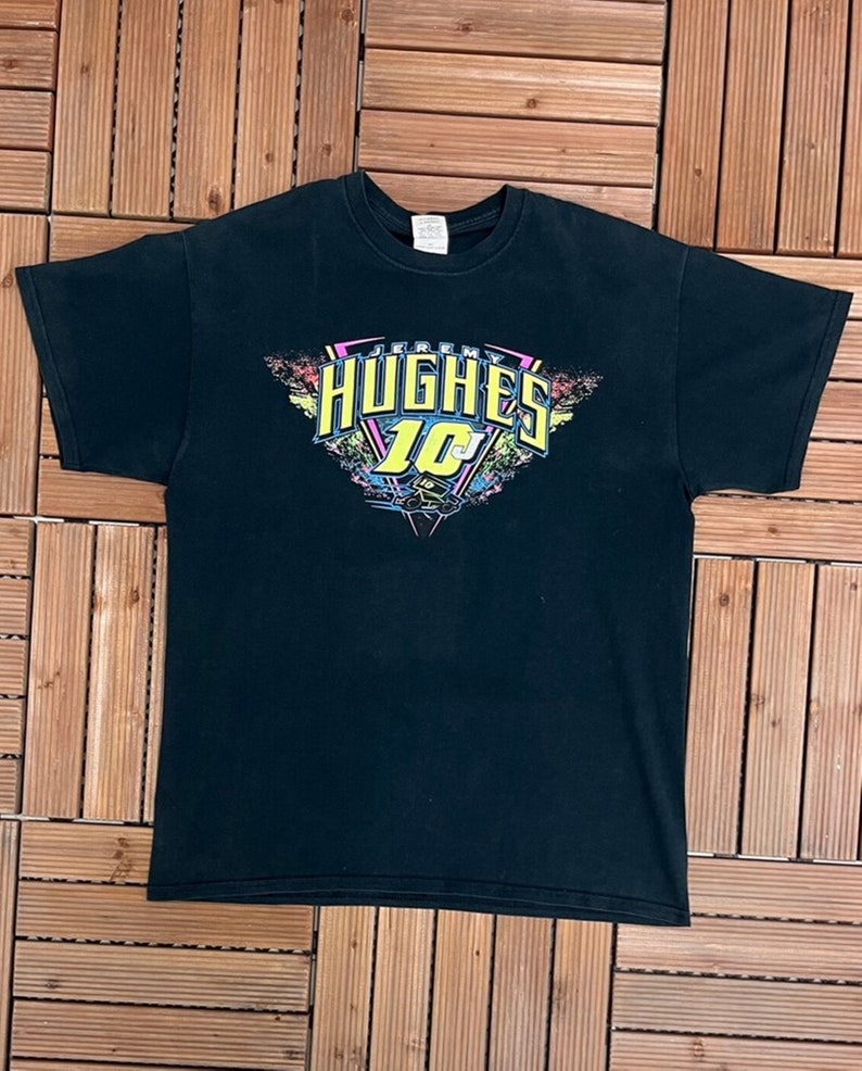 Vintage 2000s Jeremy Hughes NASCAR T-shirt, Vintage Sweatshirt, Hoodie - Image 3