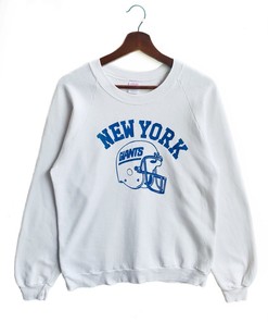 Vintage 80s New York Giant Sweatshirt Hoodie Shirt Gifts for Fans