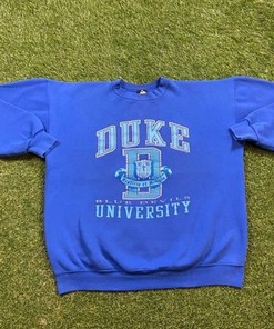 Vintage 90S Duke University Crewneck Sweatshirt, Vintage Shirt, T shirt, Hoodie