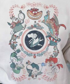 Vintage 90s Alice In Wonderland Shirt, Disney Alice shirt, Cheshire Cat Shirt, Mad Hatter shirt, Disneyland Comfort colors shirt