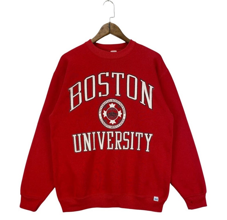 Vintage 90s Boston University Massachusetts Sweatshirt Crewneck, Vintage Shirt, Gift For Her, Gift For Him - Image 2