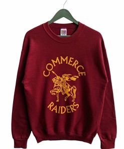 Vintage 90s Commerce Raiders Sweatshirt Hoodie Shirt Gifts for Fans