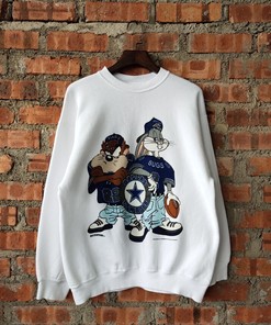 Vintage 90s Dallas Cowboys Tazmania Sweatshirt Hoodie Shirt Gifts for Fans