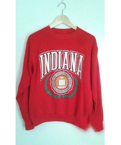 Vintage 90s Indiana Hoosiers University Crewneck Sweatshirt, Indiana Hoosiers Shirt, NCAA Shirt, Football Vintage Shirt, Graphic Tee Shirt
