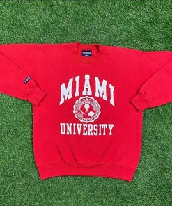 Vintage 90s Miami University Sweatshirt, Vintage Shirt, T shirt, Hoodie